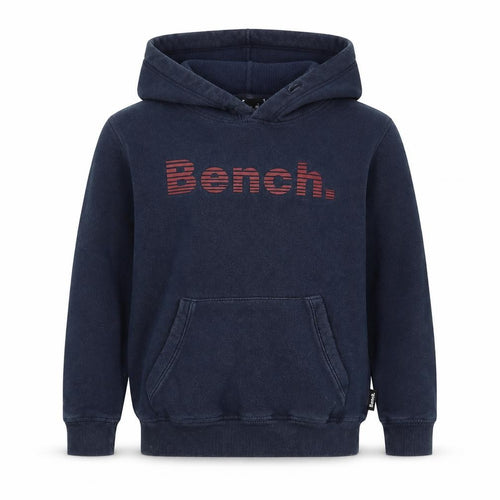 Bench Boys Blue Pullover Hoodie 11-12 Years Fleece Graphic Logo Sweatshirt