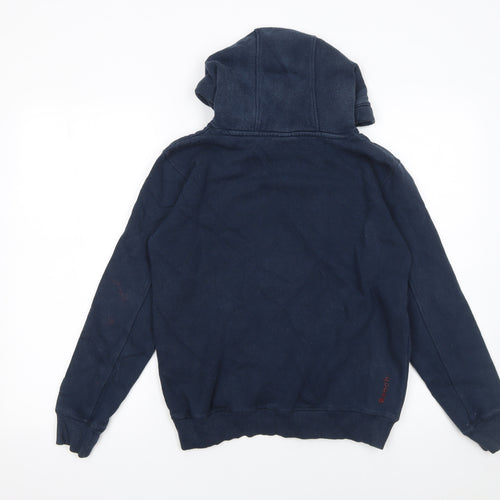 Bench Boys Blue Pullover Hoodie 11-12 Years Fleece Graphic Logo Sweatshirt