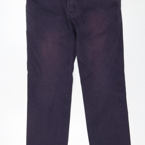 Paul Smith Mens Navy Blue Chino Trousers Size 32 Cotton Blend
