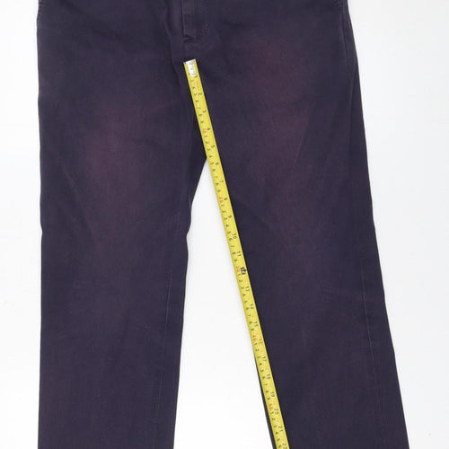 Paul Smith Mens Navy Blue Chino Trousers Size 32 Cotton Blend