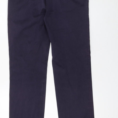 Paul Smith Mens Navy Blue Chino Trousers Size 32 Cotton Blend