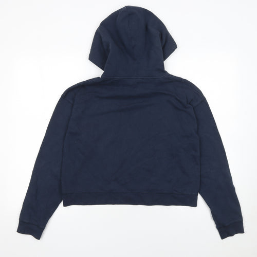 Jack Wills Women's Navy Blue Pullover Hoodie Size 8 Cotton Blend