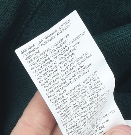 Puma Men's Green Full Zip Hoodie Size L Breathable Sportswear