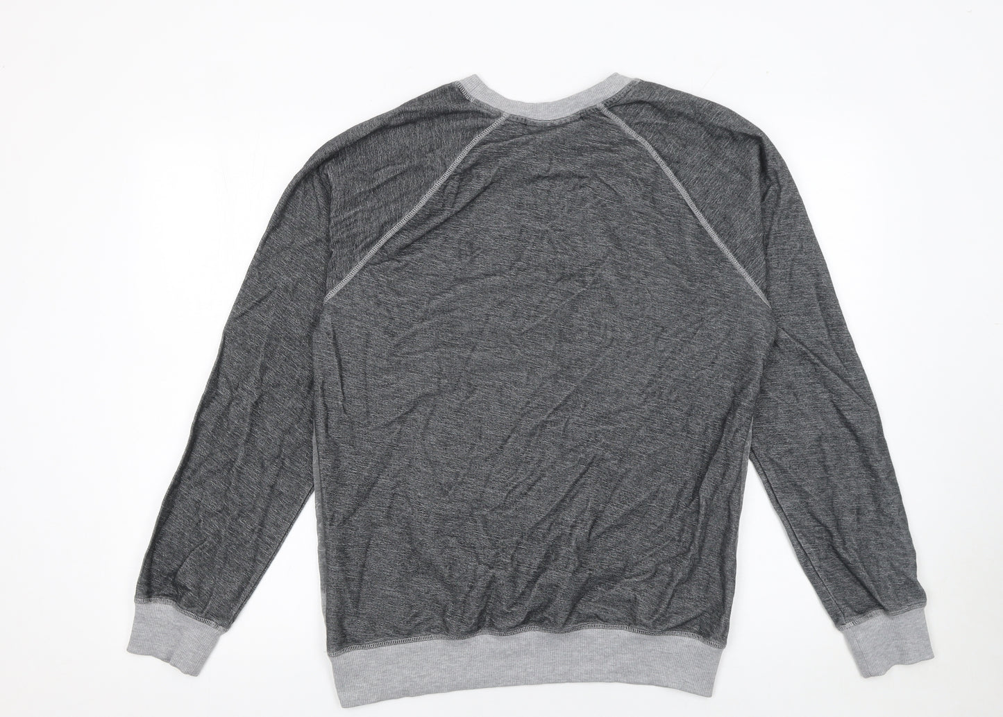 Damned Delux Men’s Grey Graphic Print Pullover Sweatshirt M