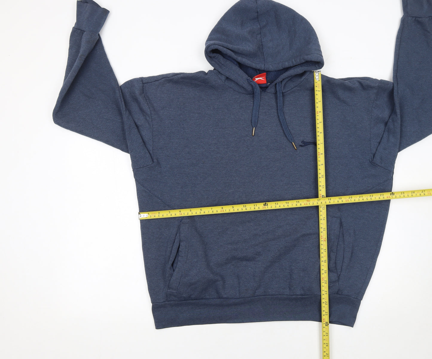 Slazenger Mens Blue Pullover Hoodie L Regular Fit Hooded Sweatshirt