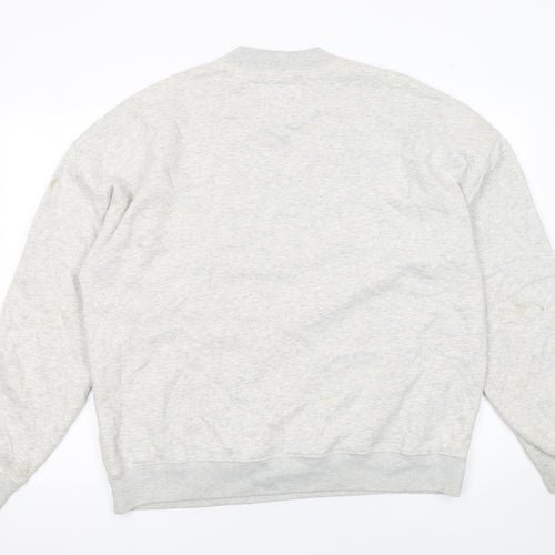 Abercrombie & Fitch Womens Grey Oversized Pullover Sweatshirt M