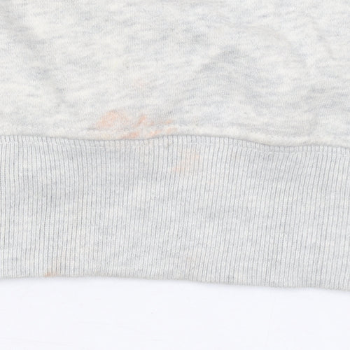 Abercrombie & Fitch Womens Grey Oversized Pullover Sweatshirt M