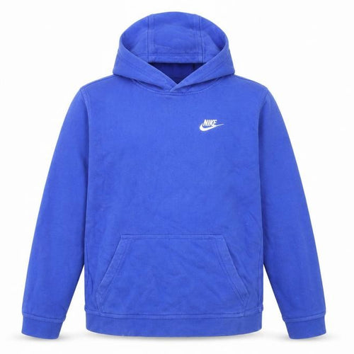 Nike Boys Blue Pullover Hoodie XL Fleece Logo Hooded Sweatshirt