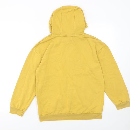 One Piece Boys Yellow Pullover Hoodie 11-12 Years Anime Graphic Cotton Blend