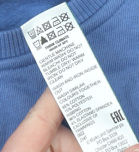 Marks and Spencer Boys Blue NASA Crew Neck Pullover Sweatshirt 10 Years