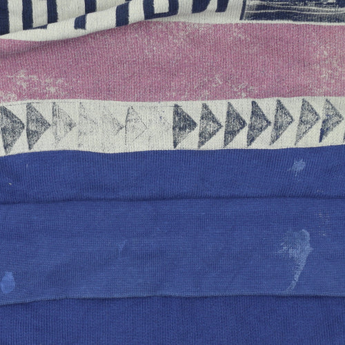 Denim 73 Men's Blue Graphic Print Pullover Sweatshirt Size L