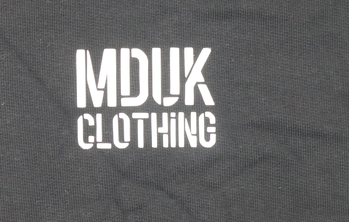 MDUK Clothing Men's Black Cotton Pullover Graphic Sweatshirt Size M