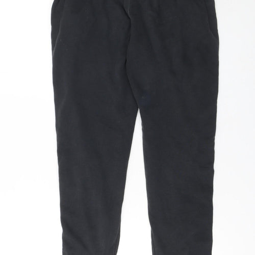 Nike Men's Black Jogger Sweatpants Small Logo Taped Track Trousers