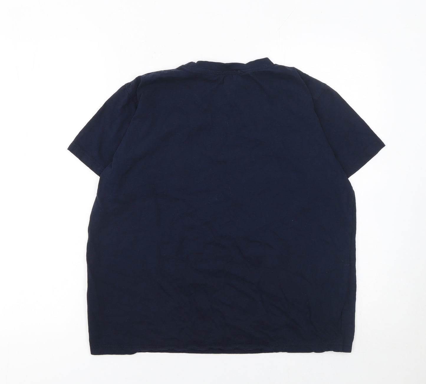 Huddersfield Town Boys Blue 11-12 Yrs Cotton Football T-Shirt