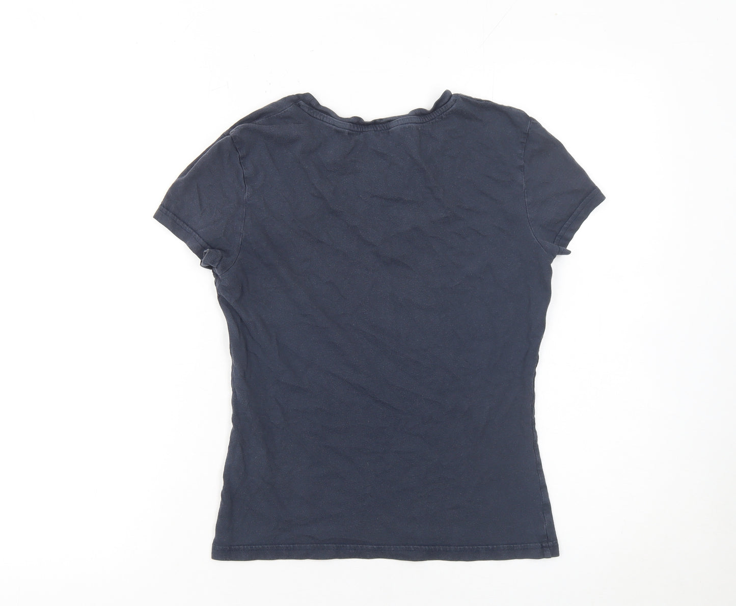 Jack Wills Women's Blue Cotton Slim Fit T-Shirt Size 6