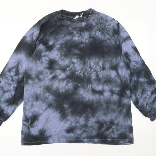 ASOS Women’s Multicoloured Tie-Dye Long Sleeve Cotton T-Shirt UK 8