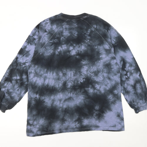 ASOS Women’s Multicoloured Tie-Dye Long Sleeve Cotton T-Shirt UK 8