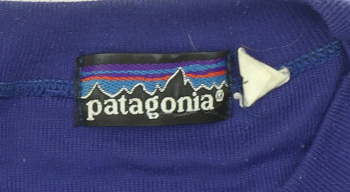 Patagonia Men's Blue XL Henley Long Sleeve Vintage T-Shirt