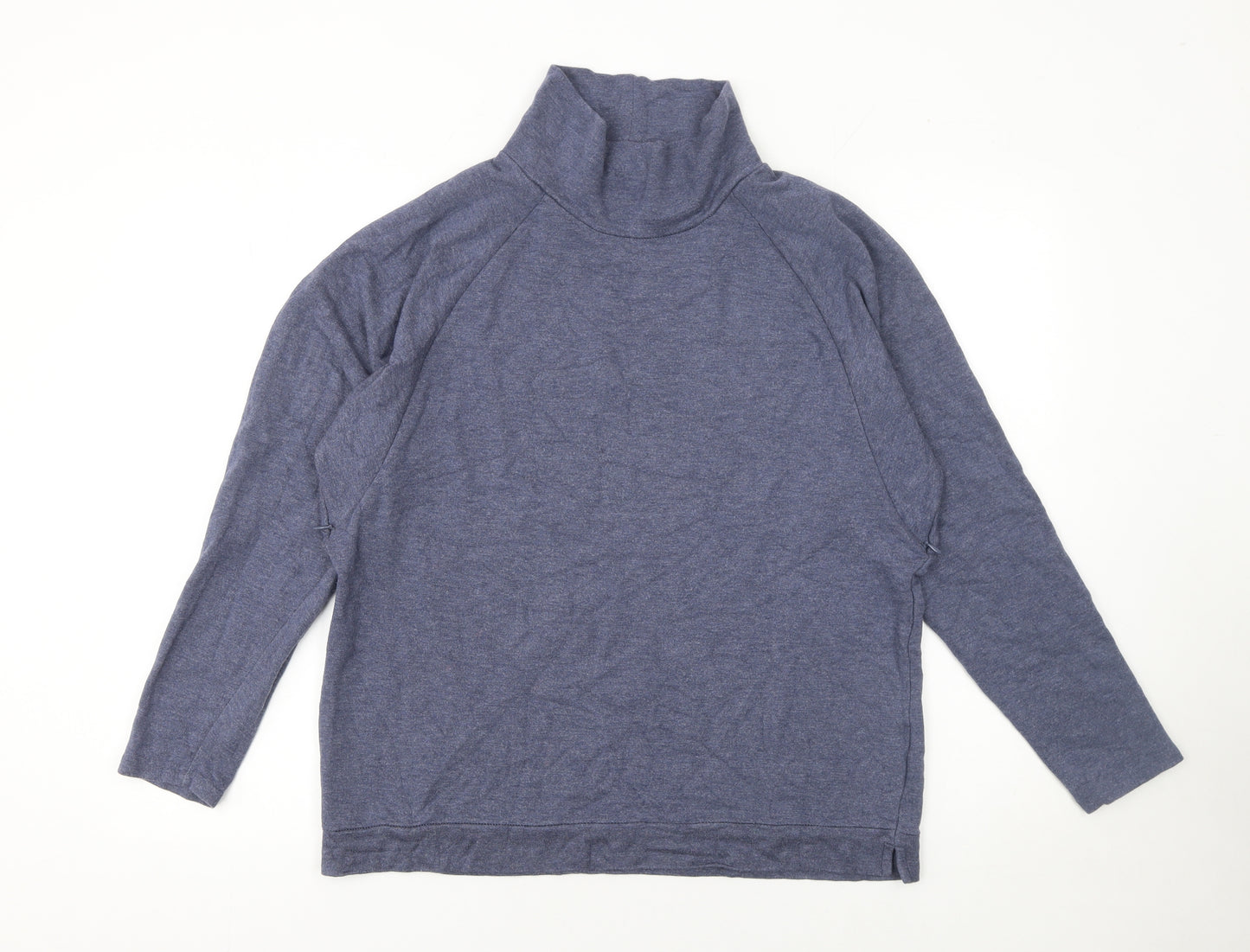 GAP Womens Blue Maternity Roll Neck Pullover Sweatshirt Size L