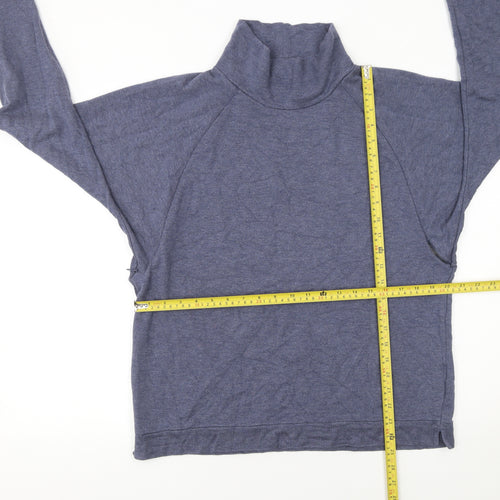 GAP Womens Blue Maternity Roll Neck Pullover Sweatshirt Size L