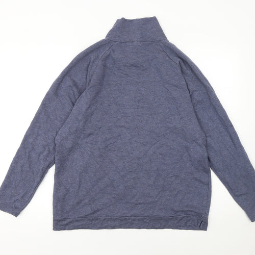 GAP Womens Blue Maternity Roll Neck Pullover Sweatshirt Size L