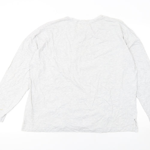 Disney Women’s Grey Minnie Mouse Long Sleeve T-Shirt Size L