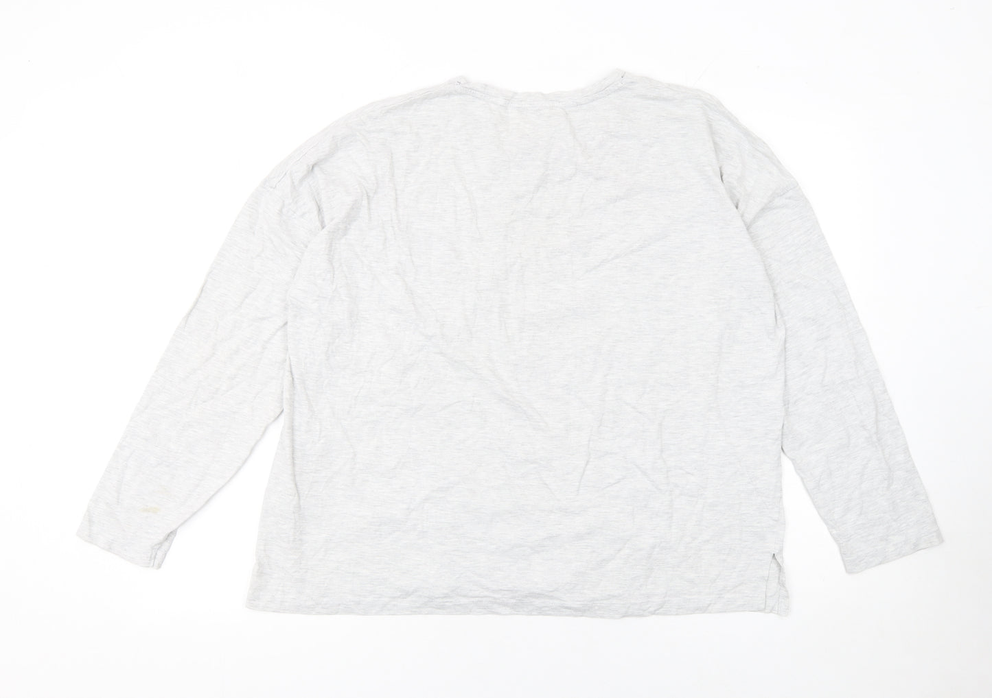 Disney Women’s Grey Minnie Mouse Long Sleeve T-Shirt Size L