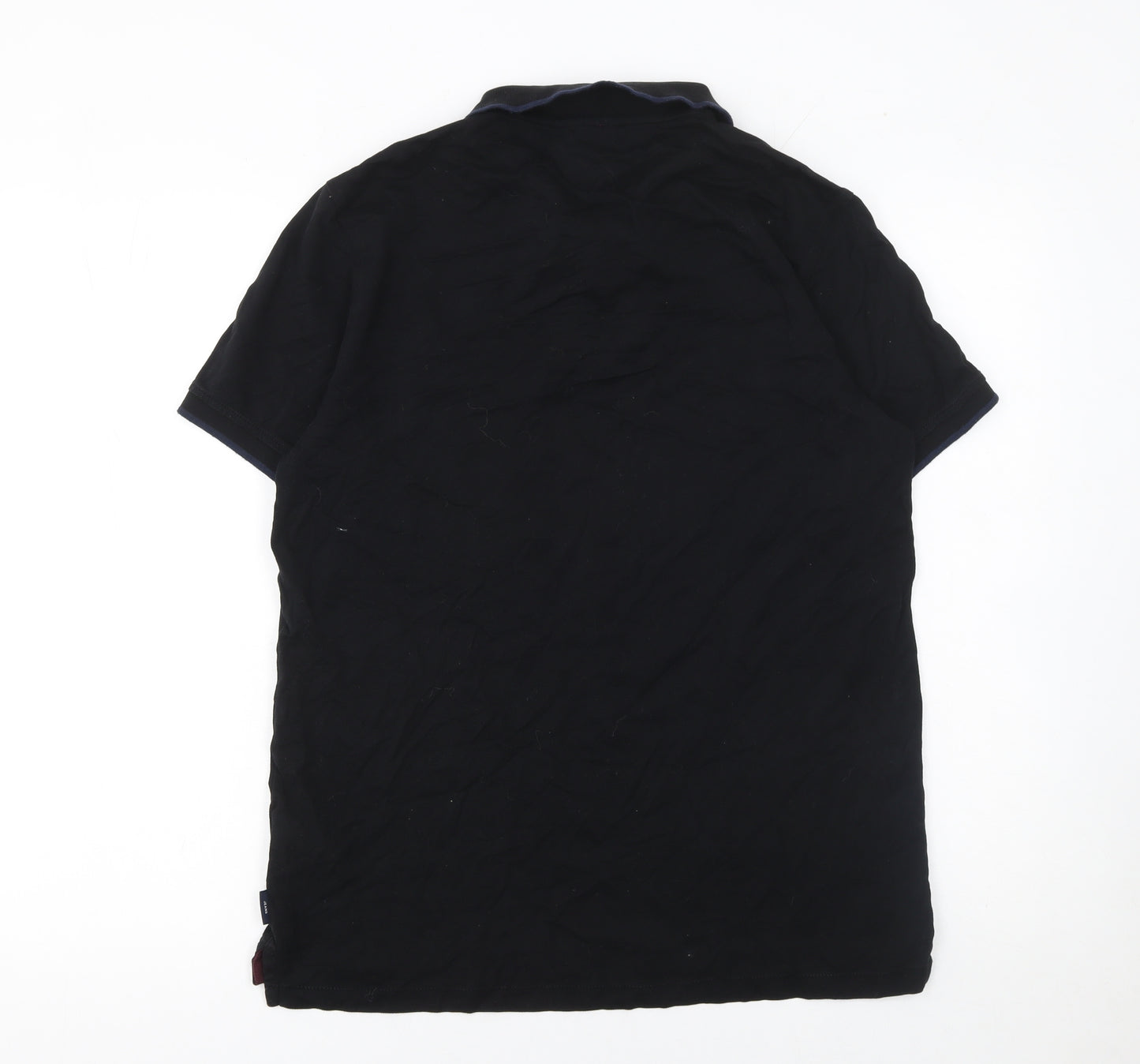 Paul Smith Jeans Men's Black Cotton Polo Shirt Size L