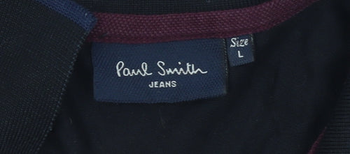 Paul Smith Jeans Men's Black Cotton Polo Shirt Size L