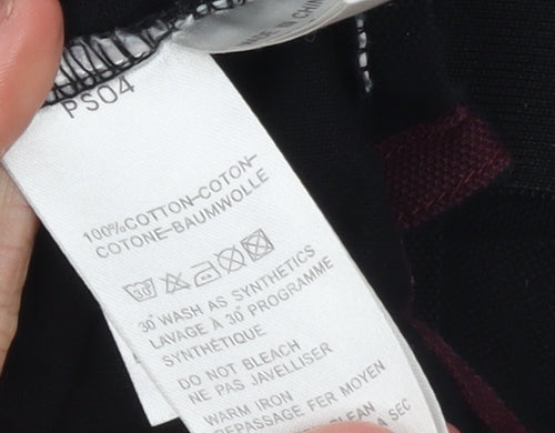 Paul Smith Jeans Men's Black Cotton Polo Shirt Size L