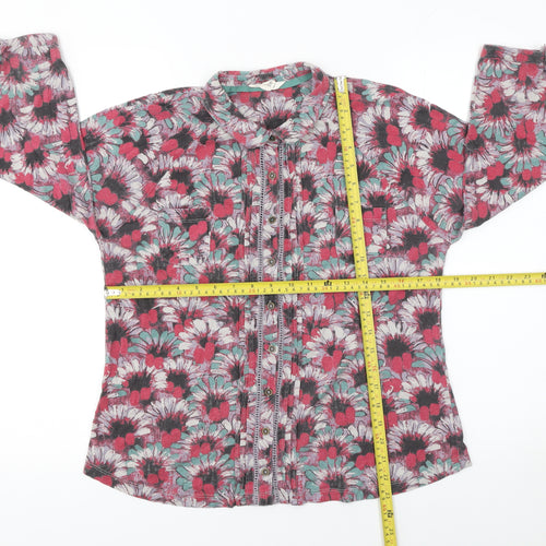 White Stuff Women's Multicoloured Floral Tunic Blouse Size 14