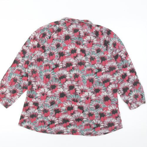 White Stuff Women's Multicoloured Floral Tunic Blouse Size 14