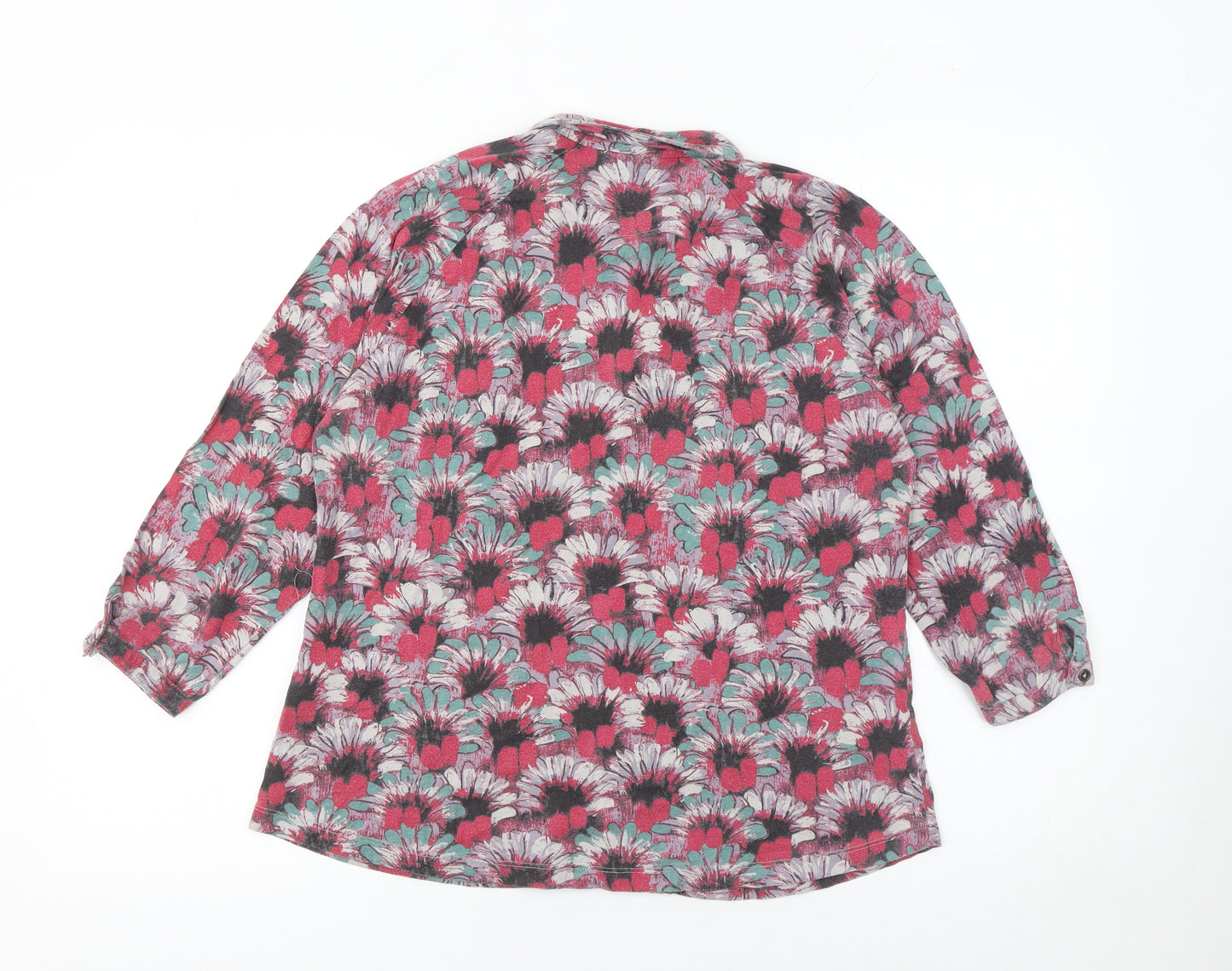 White Stuff Women's Multicoloured Floral Tunic Blouse Size 14