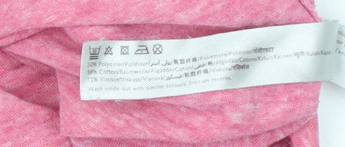 Jack Wills Women Pink V-Neck Short Sleeve T-Shirt UK 6