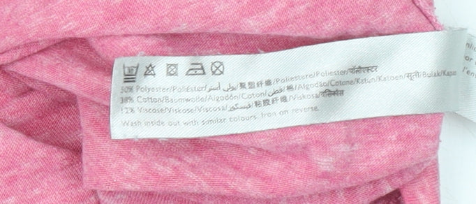 Jack Wills Women Pink V-Neck Short Sleeve T-Shirt UK 6