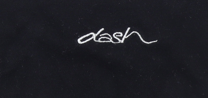 Dash Women’s Black Striped 3/4 Sleeve Cotton Blend T-Shirt Size 20