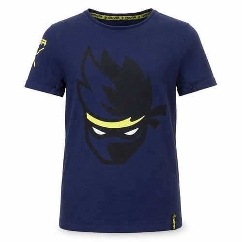Ninja Boys Blue 11-12 Years Cotton Graphic T-Shirt