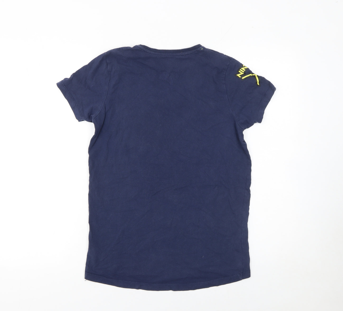 Ninja Boys Blue 11-12 Years Cotton Graphic T-Shirt