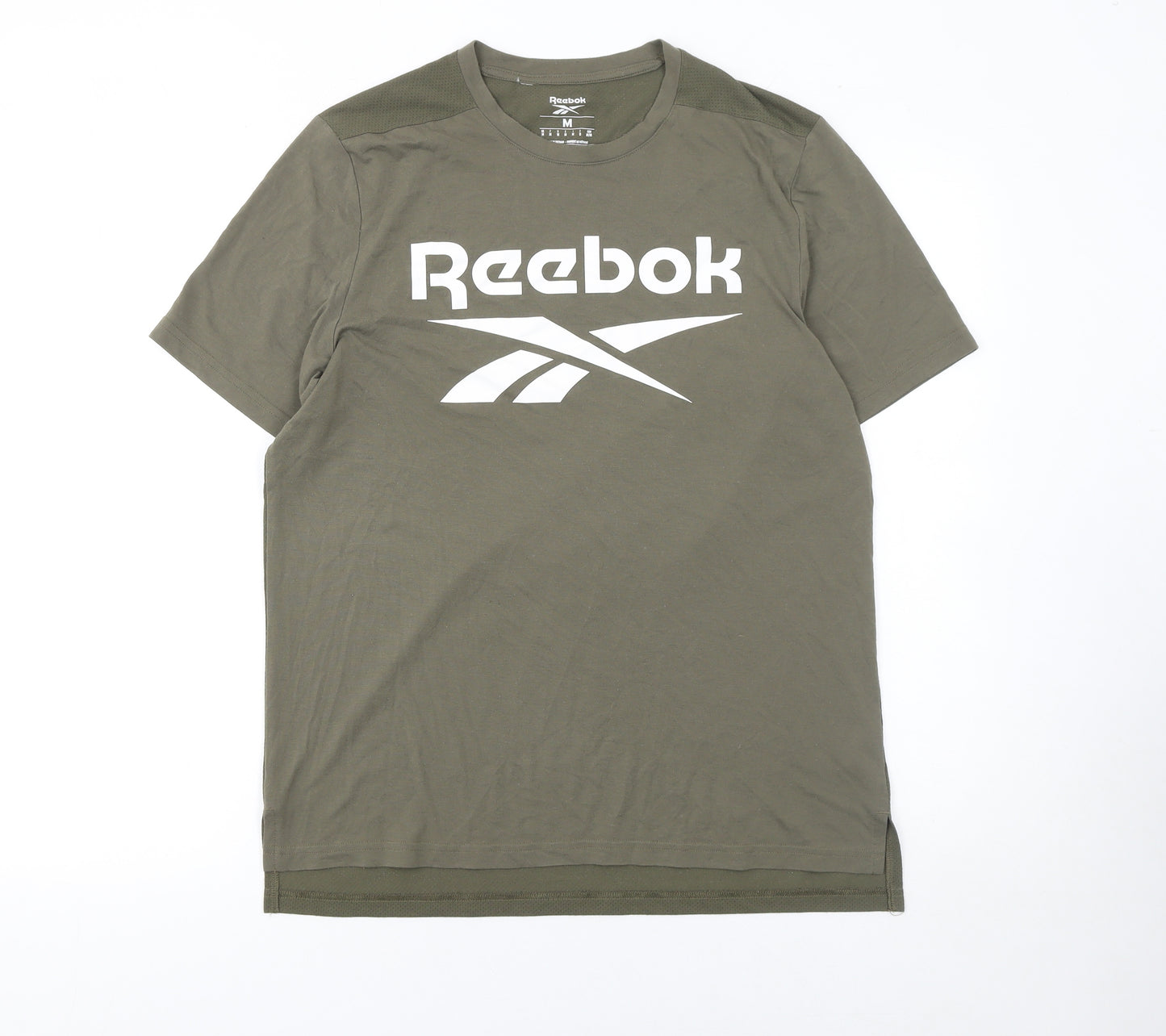 Reebok Men’s Green Short Sleeve Active T-Shirt Size M Polyester