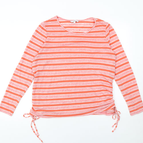 Next Women’s Pink Striped Long Sleeve Pullover Jumper Size 16