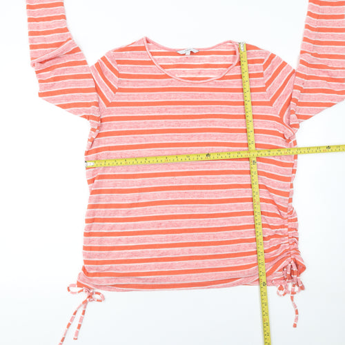 Next Women’s Pink Striped Long Sleeve Pullover Jumper Size 16
