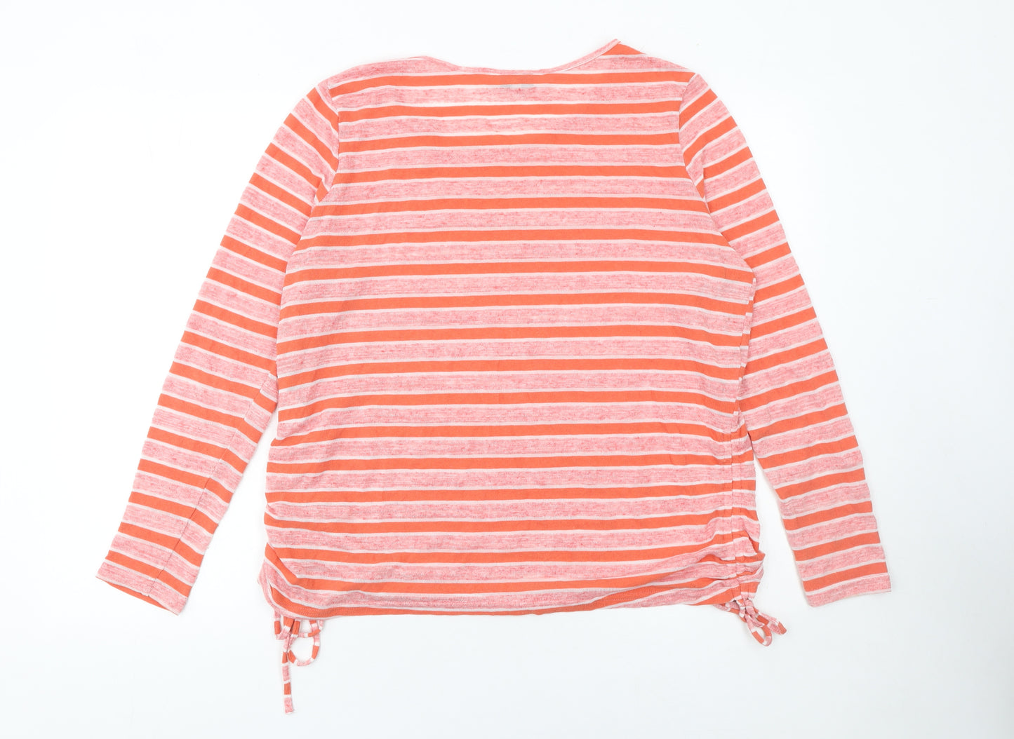 Next Women’s Pink Striped Long Sleeve Pullover Jumper Size 16