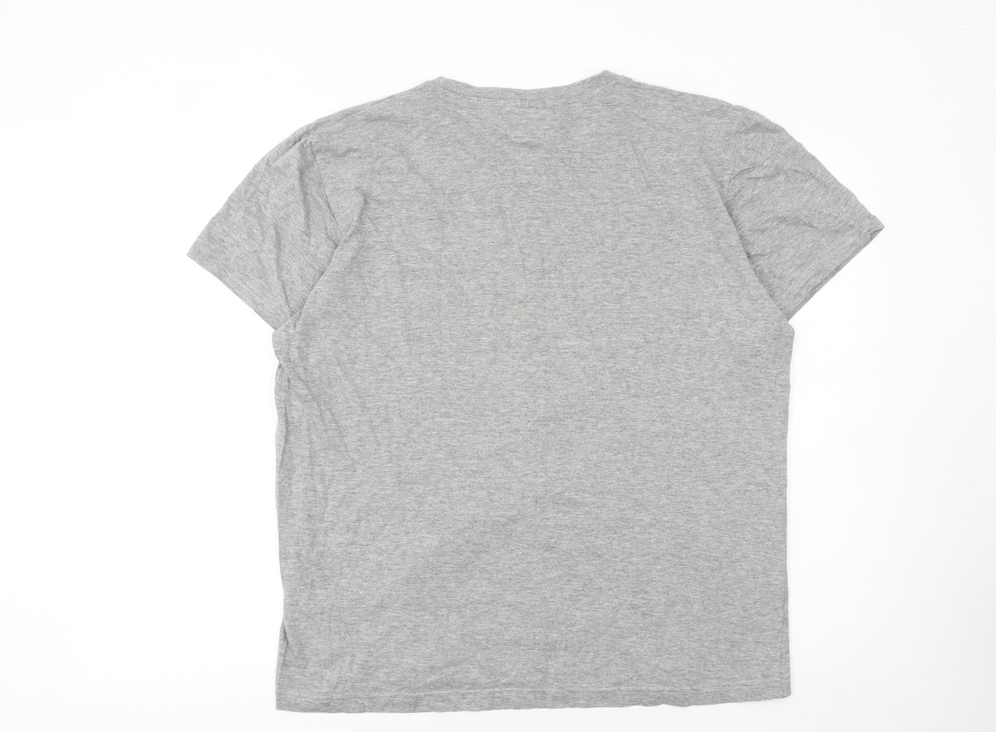 Pierre Cardin Men’s Grey 2XL Graphic Print Crew Neck T-Shirt