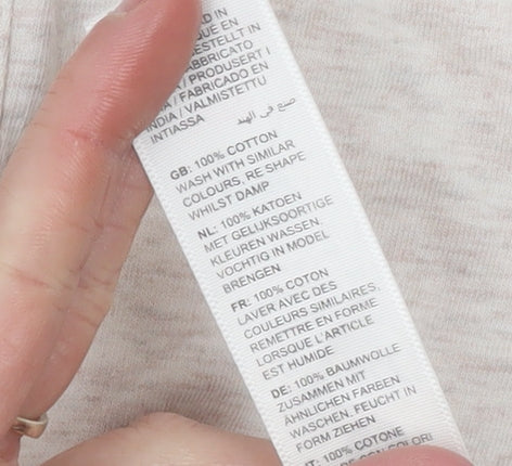 Fat Face Women’s Beige Long Sleeve Cotton Button-Up Shirt UK 14