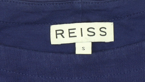 Reiss Women Blue Short Sleeve Bodycon Dress Size S