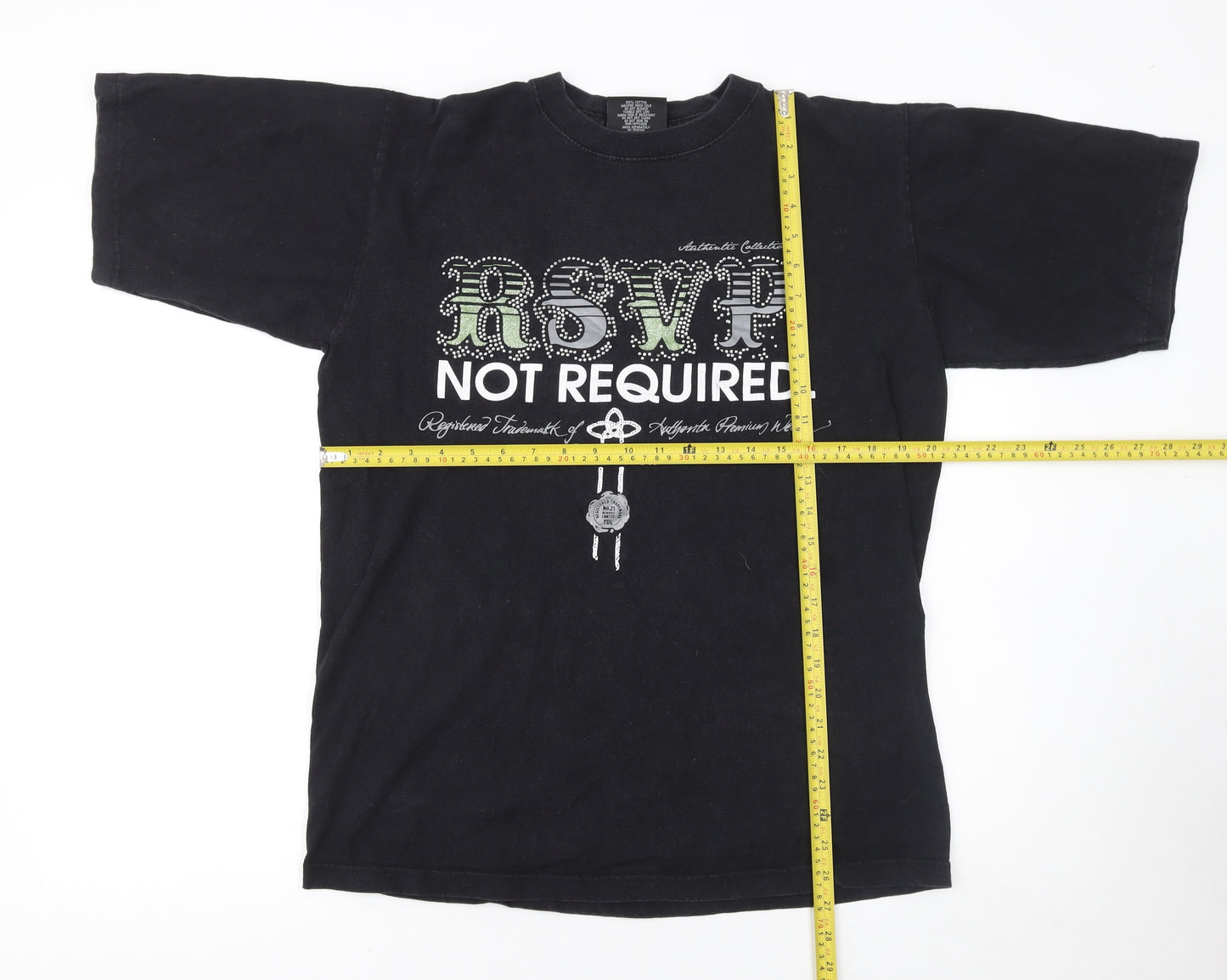 Southpole Women's Black Rhinestone Graphic T-Shirt Medium