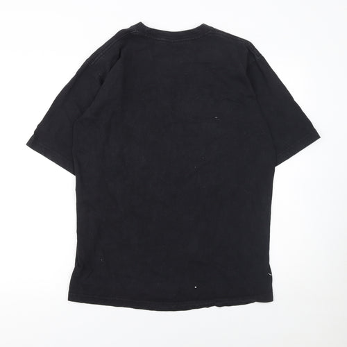 Southpole Women's Black Rhinestone Graphic T-Shirt Medium