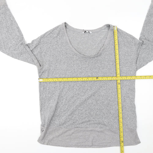 Next Women’s Grey Long Sleeve Scoop Neck Pullover Jumper Size 14