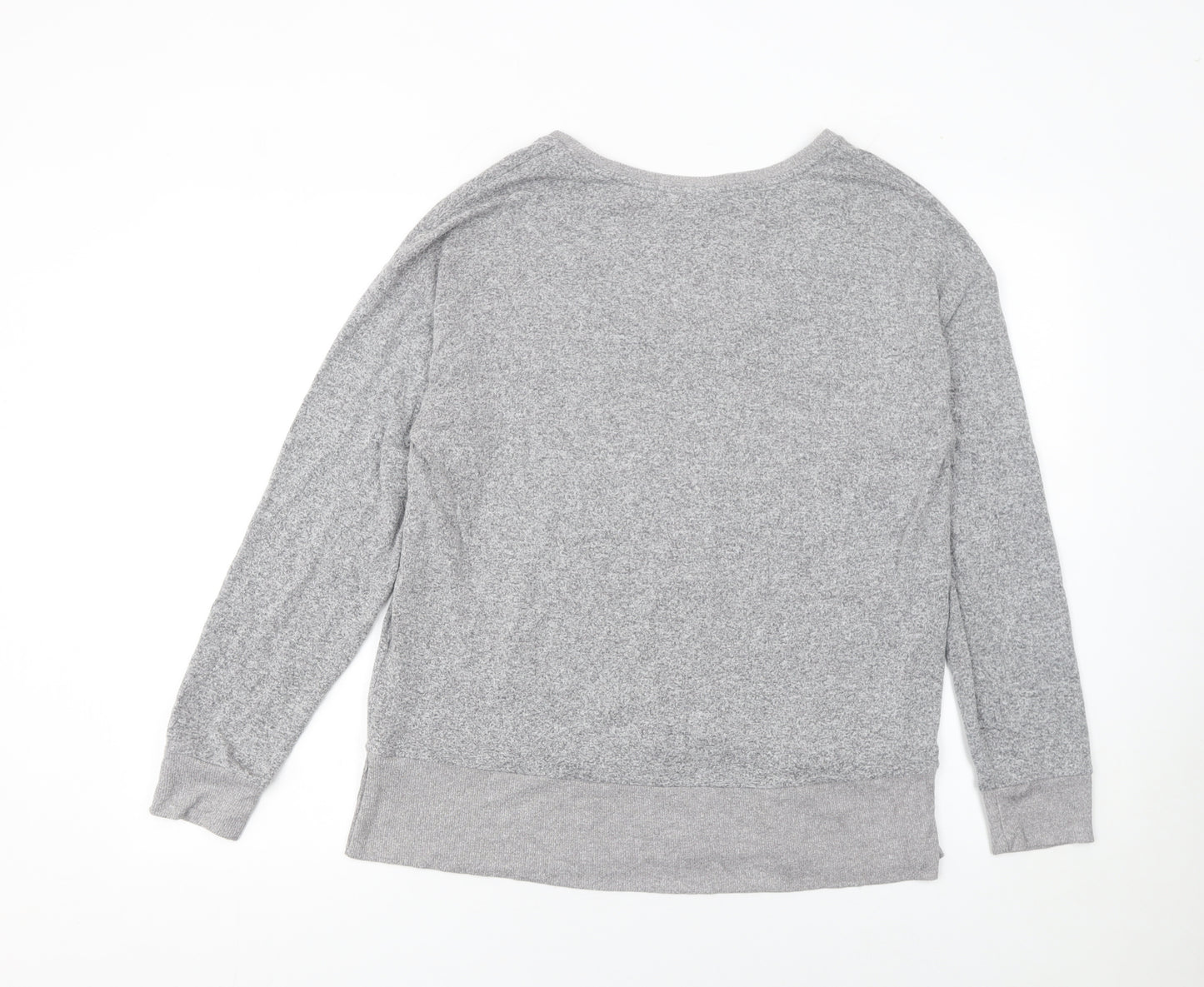Next Women’s Grey Long Sleeve Scoop Neck Pullover Jumper Size 14