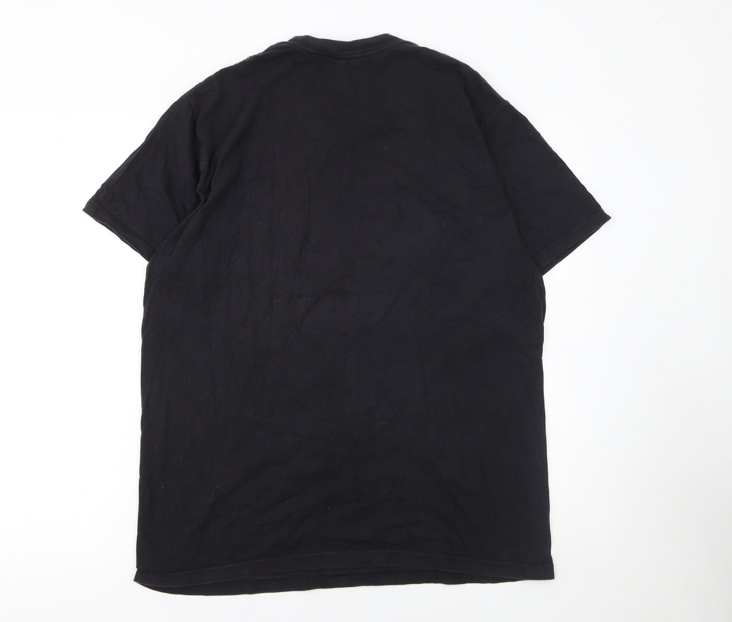 Drama Call Men's Black Graphic Print T-Shirt Size L